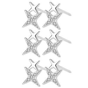 Earrings Star 925 Sterling Silver Post Stud Girls Hypoallergenic Jewelry 3 OCT